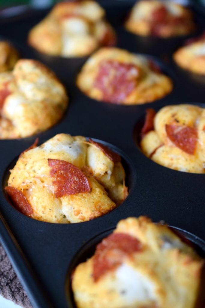 Home made pizza poppers