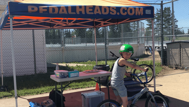 Pedalheads Bike Camp registration desk