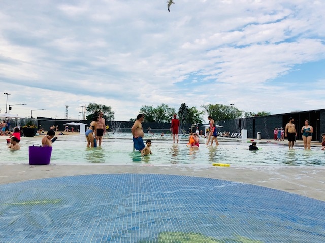 natural swimming pool in Borden Park