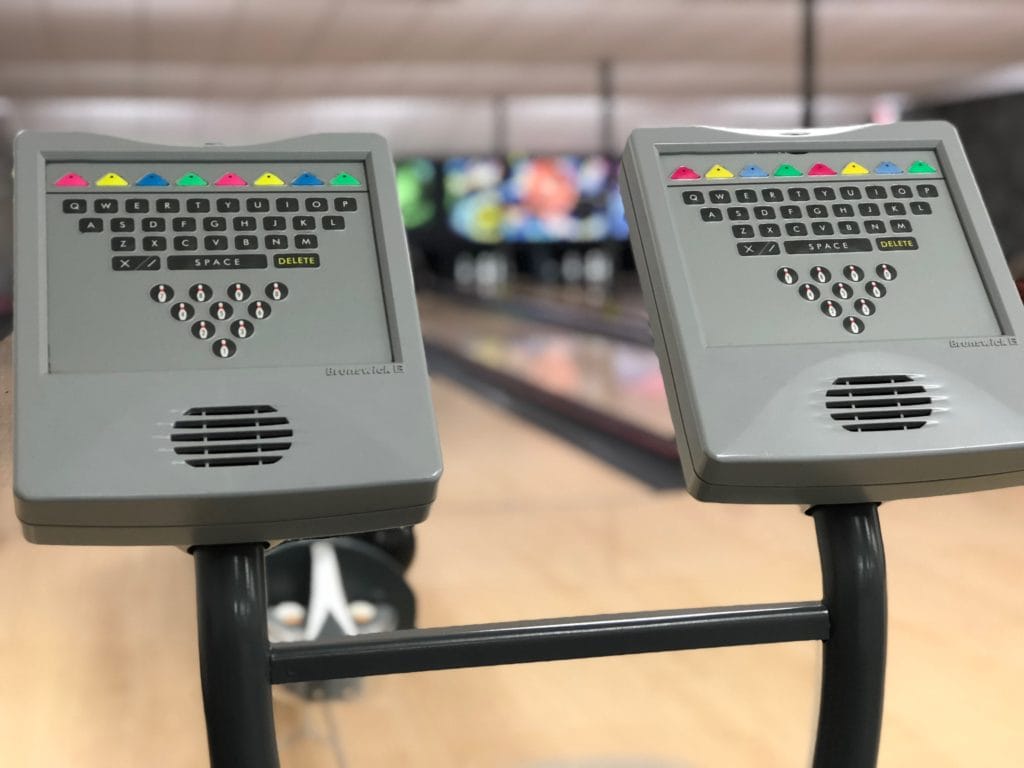 Scoring machines at Westlock Bowl