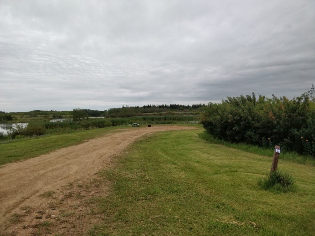 Large campsite at Black Nugget Lake Campground