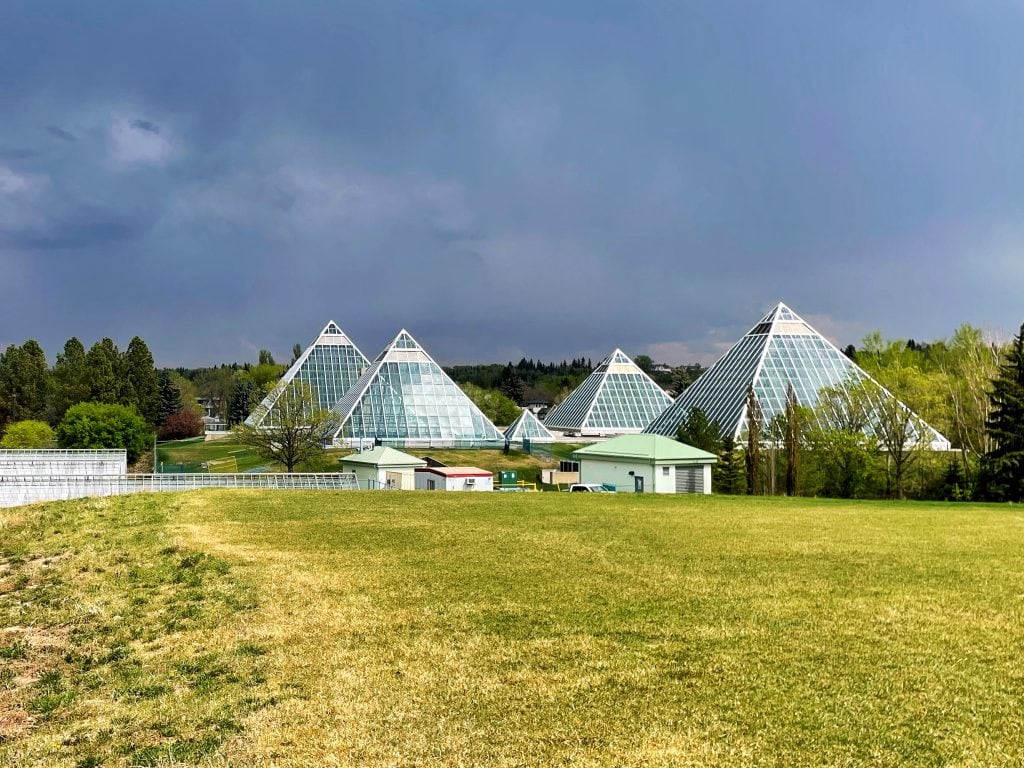 Muttart Conservatory's giant pyramids