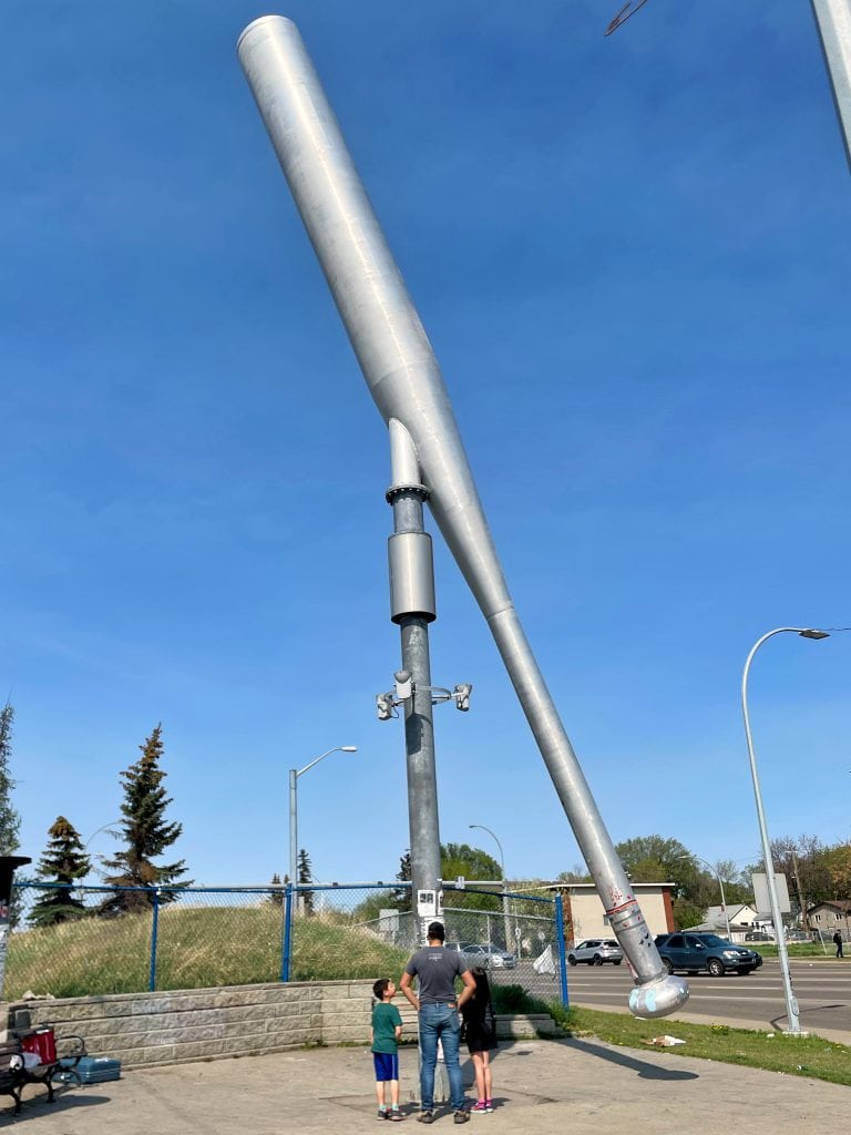 (Former) World's Largest Baseball Bat in Edmonton