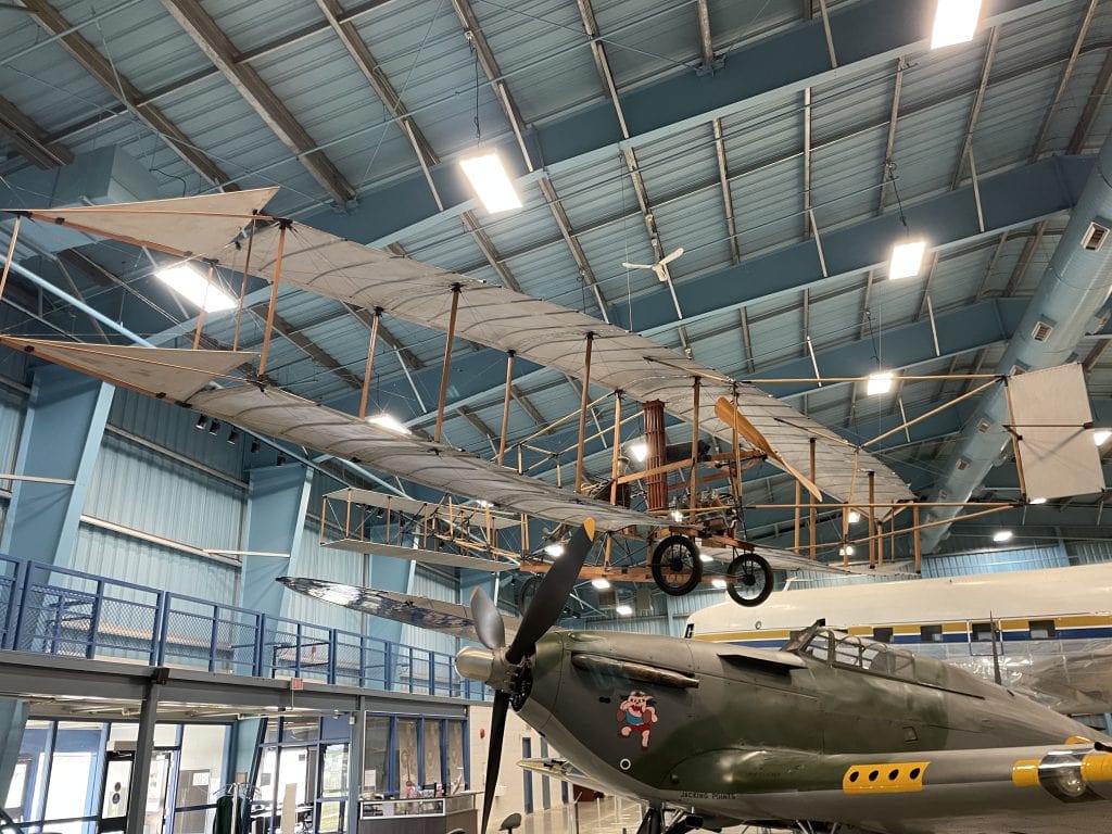 1908 plane in Reynolds-Alberta Museum Aviation Hangar