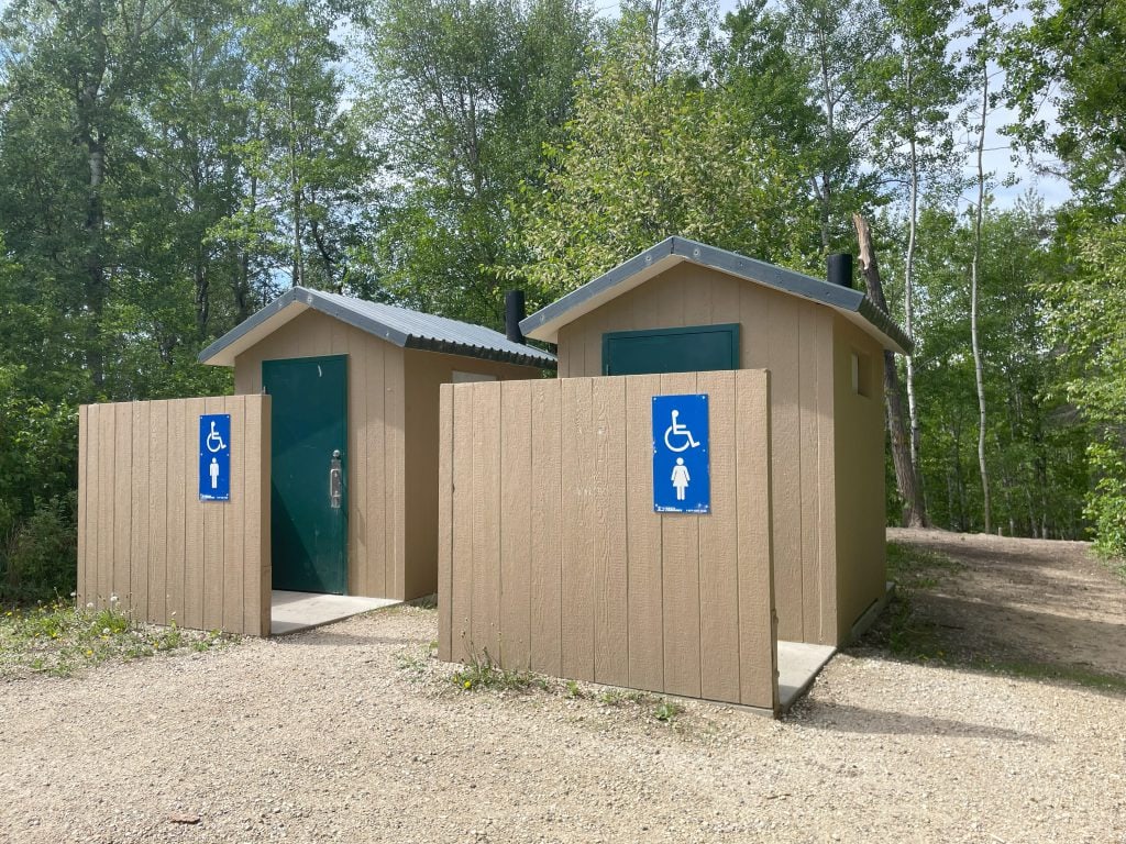 Toilet facilities at Chickakoo Lake