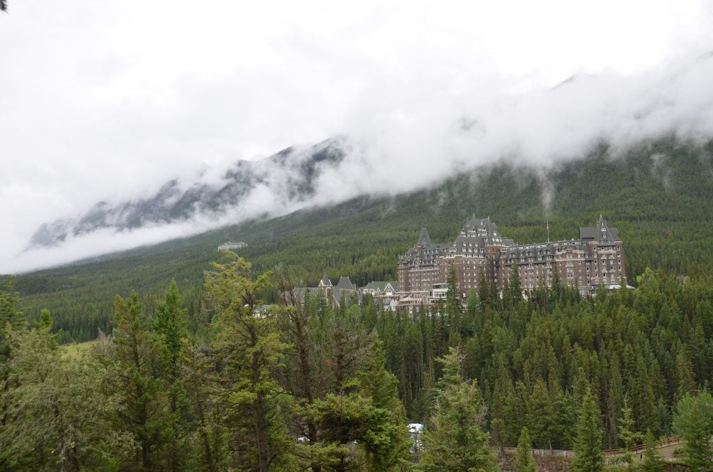 Banff Springs Hotel from Surprise Corner