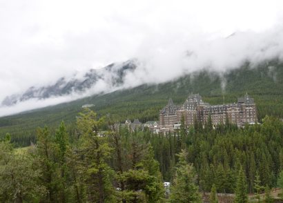 Banff Springs Hotel from Surprise Corner