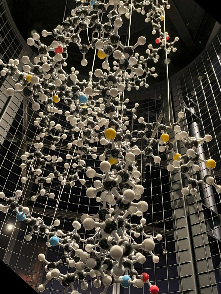 Chemical Compound display at Oil Sands Discovery Centre