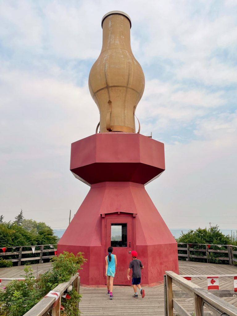 World's Largest Oil Lamp in Donalda, Alberta