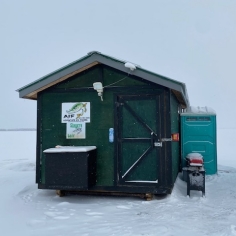 Ice fishing shack rentals