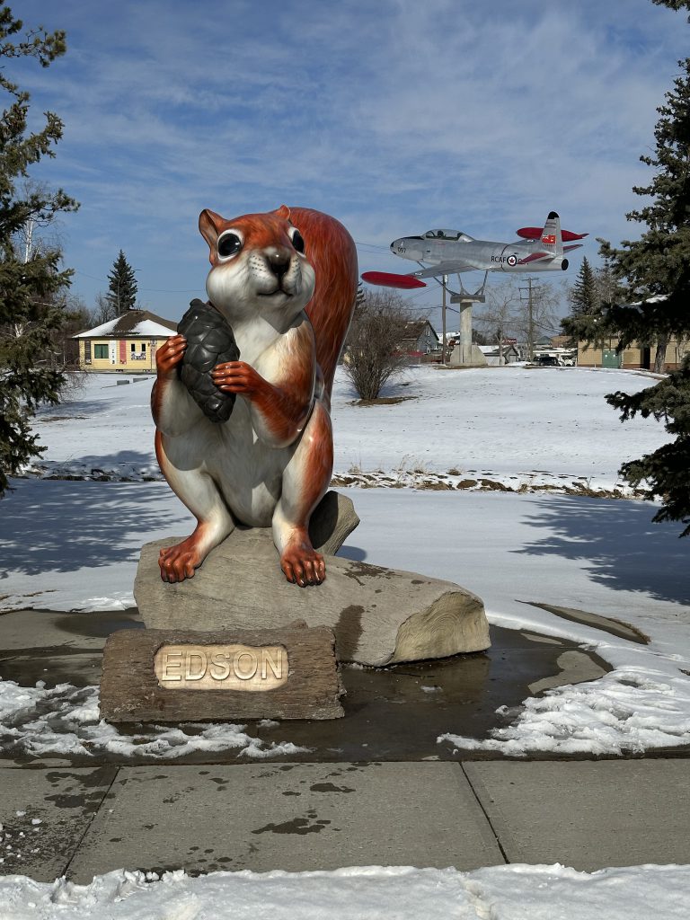 Eddie the Squirrel in Edson